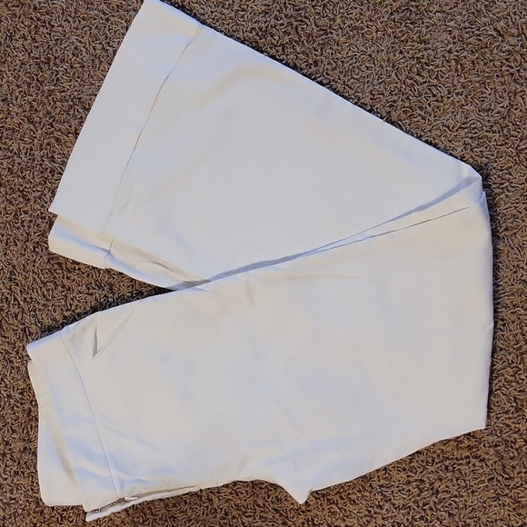 Diane Von Furstenberg Pants - Diane Von Furstenberg Wide Leg Dress Pants Cuff Detail White 12 Stretch